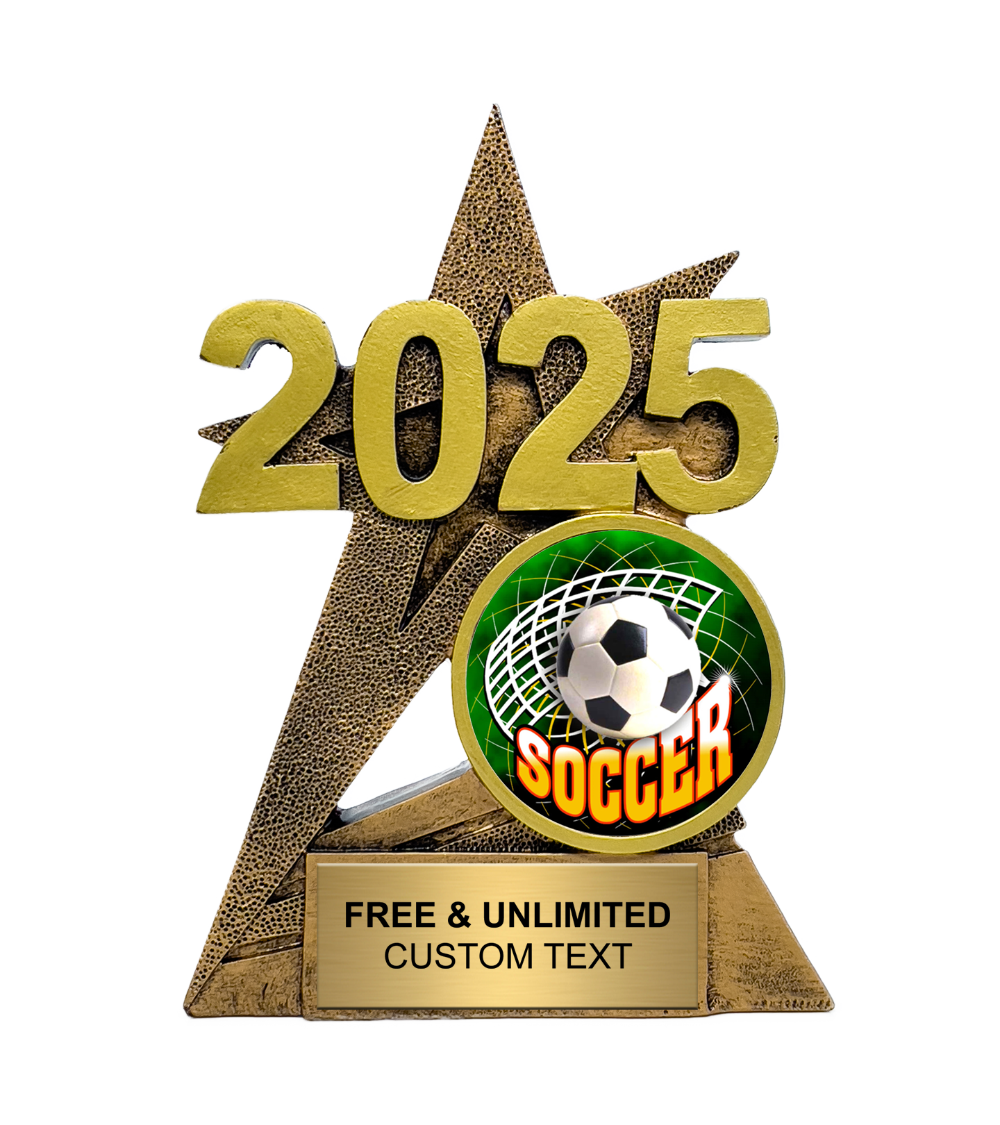 2025 Gold SuperStar Soccer Insert Trophy