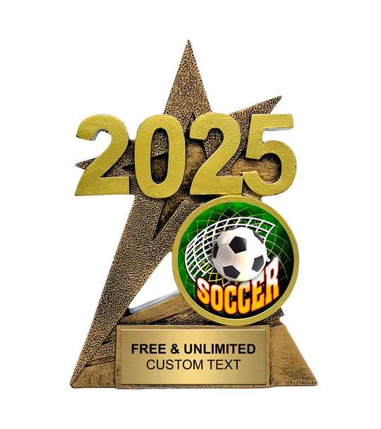 2025 Gold SuperStar Soccer Insert Trophy