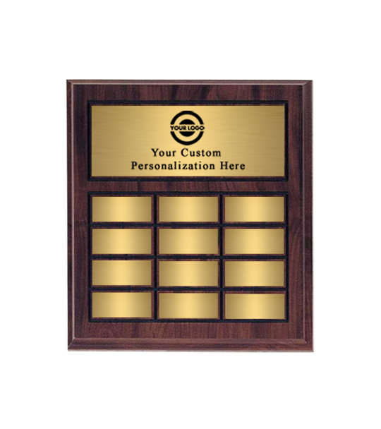 12 Plate Classic Perpetual Name Plaque