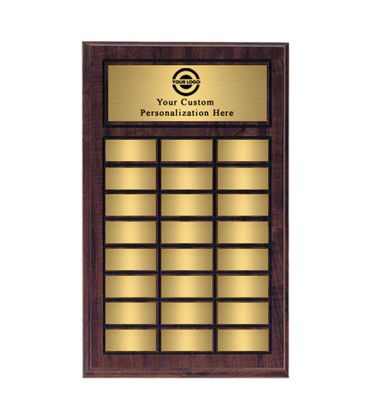 24 Plate Classic Perpetual Name Plaque