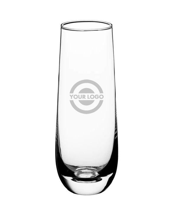 Custom Engraved 10 oz. Custom Stemless Flute Glass With Logo