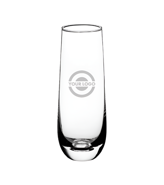 10 oz Custom Engraved Stemless Champagne Flute Glass