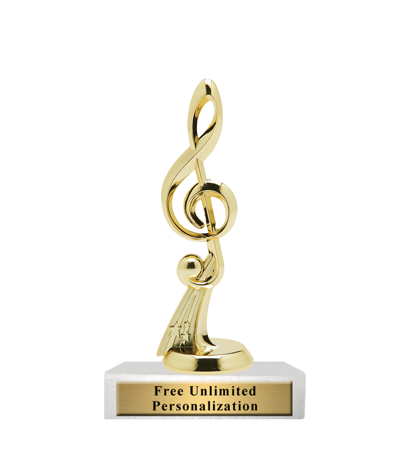 8th Note Trophy Standard Music Note Trophy