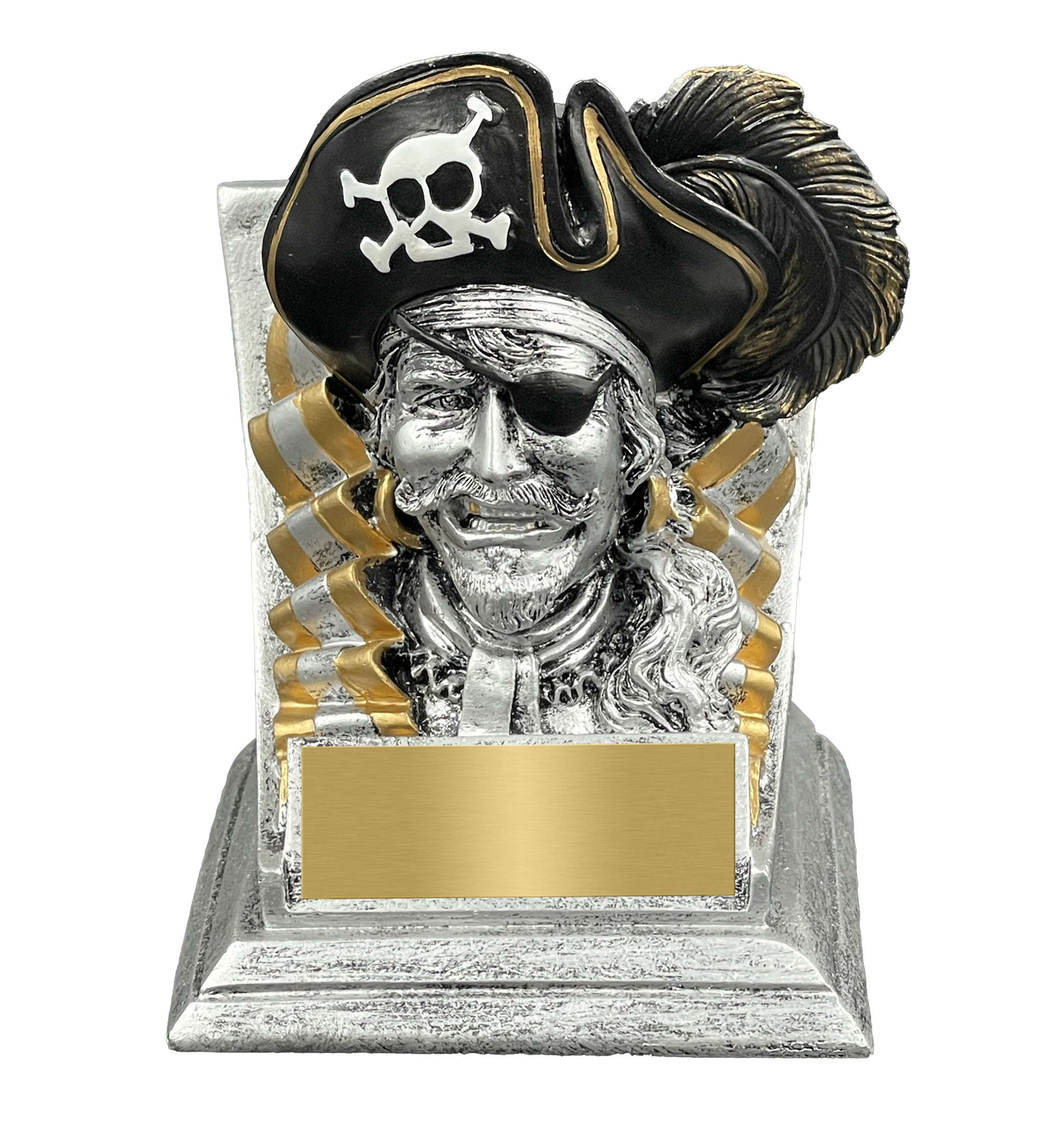 Pirate Spirit Mascot Trophy Front