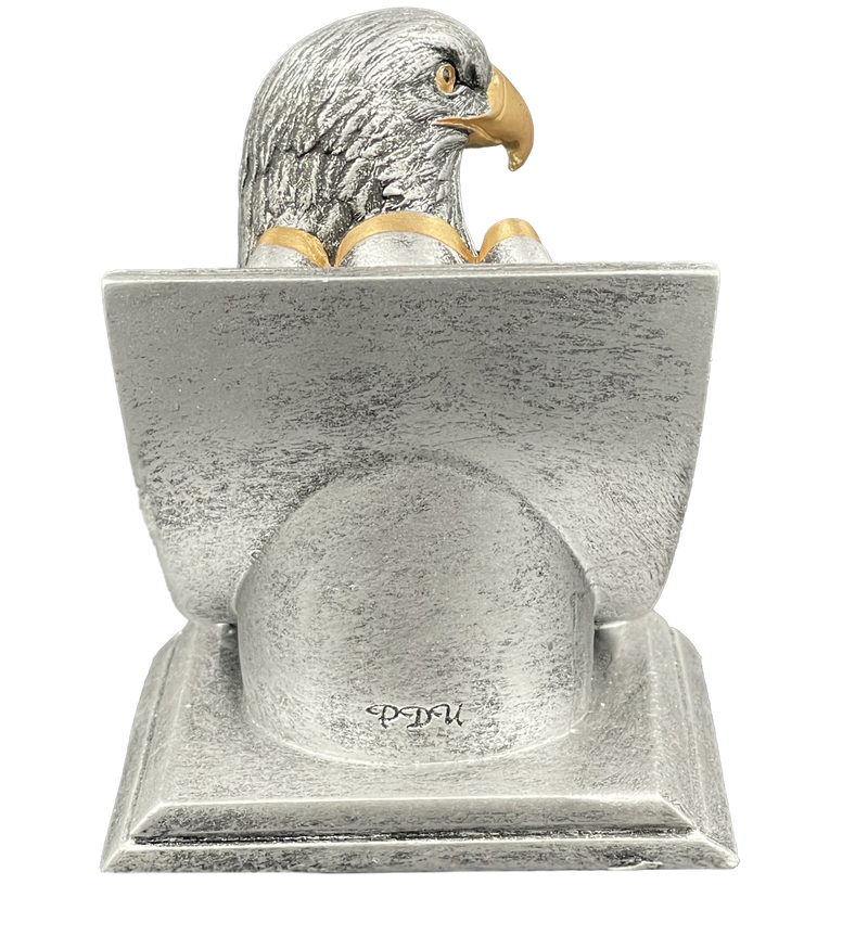 Eagle Spirit Mascot Trophy Rear