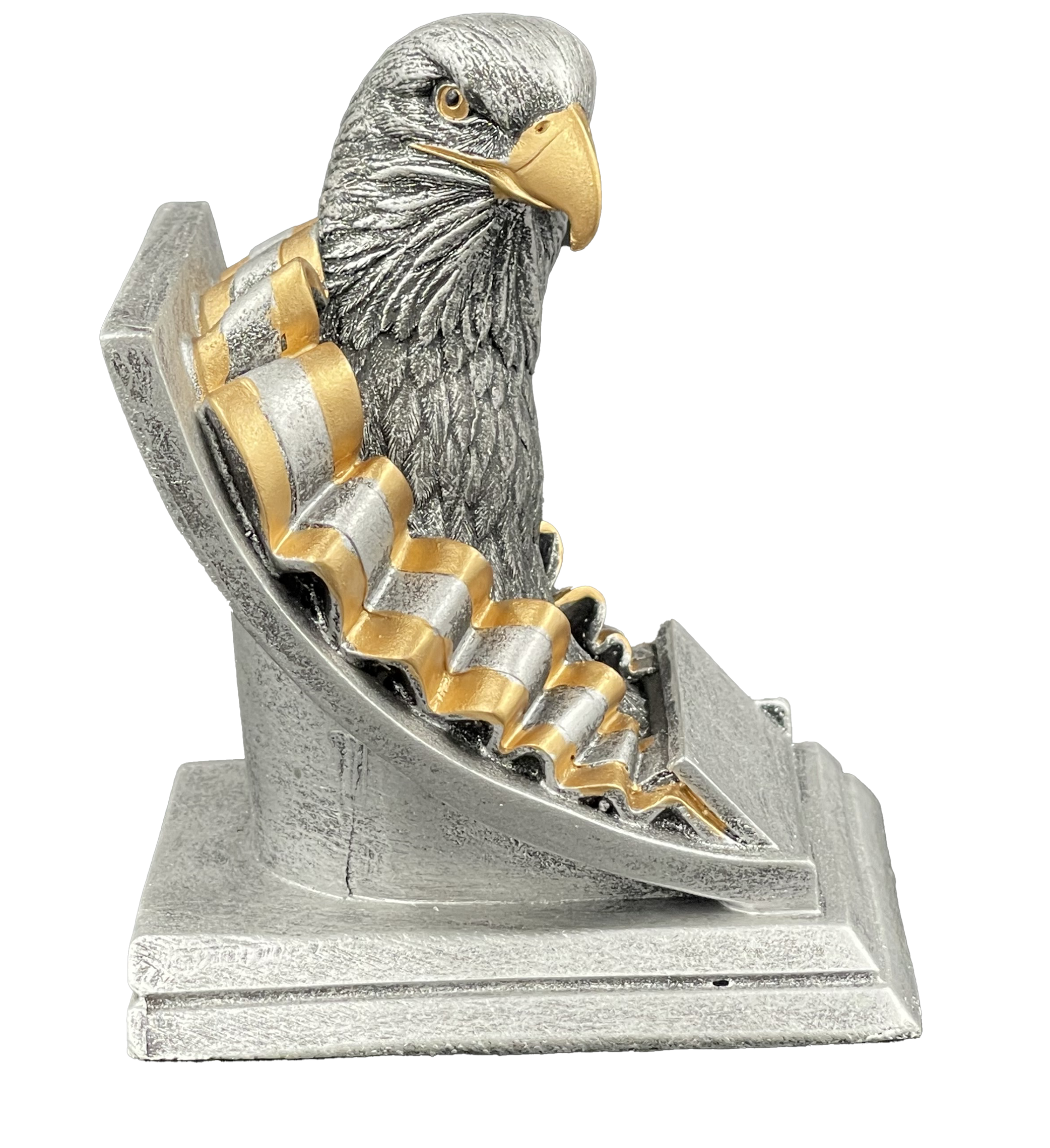 Eagle Spirit Mascot Trophy Side View