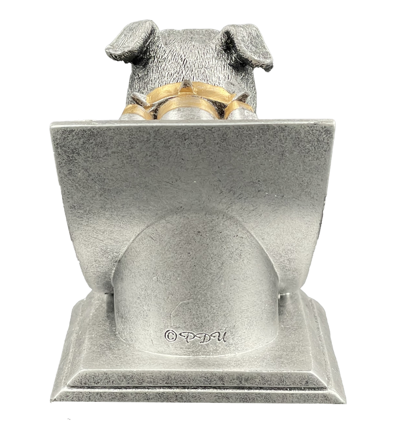 Bulldog Spirit Mascot Trophy Rear