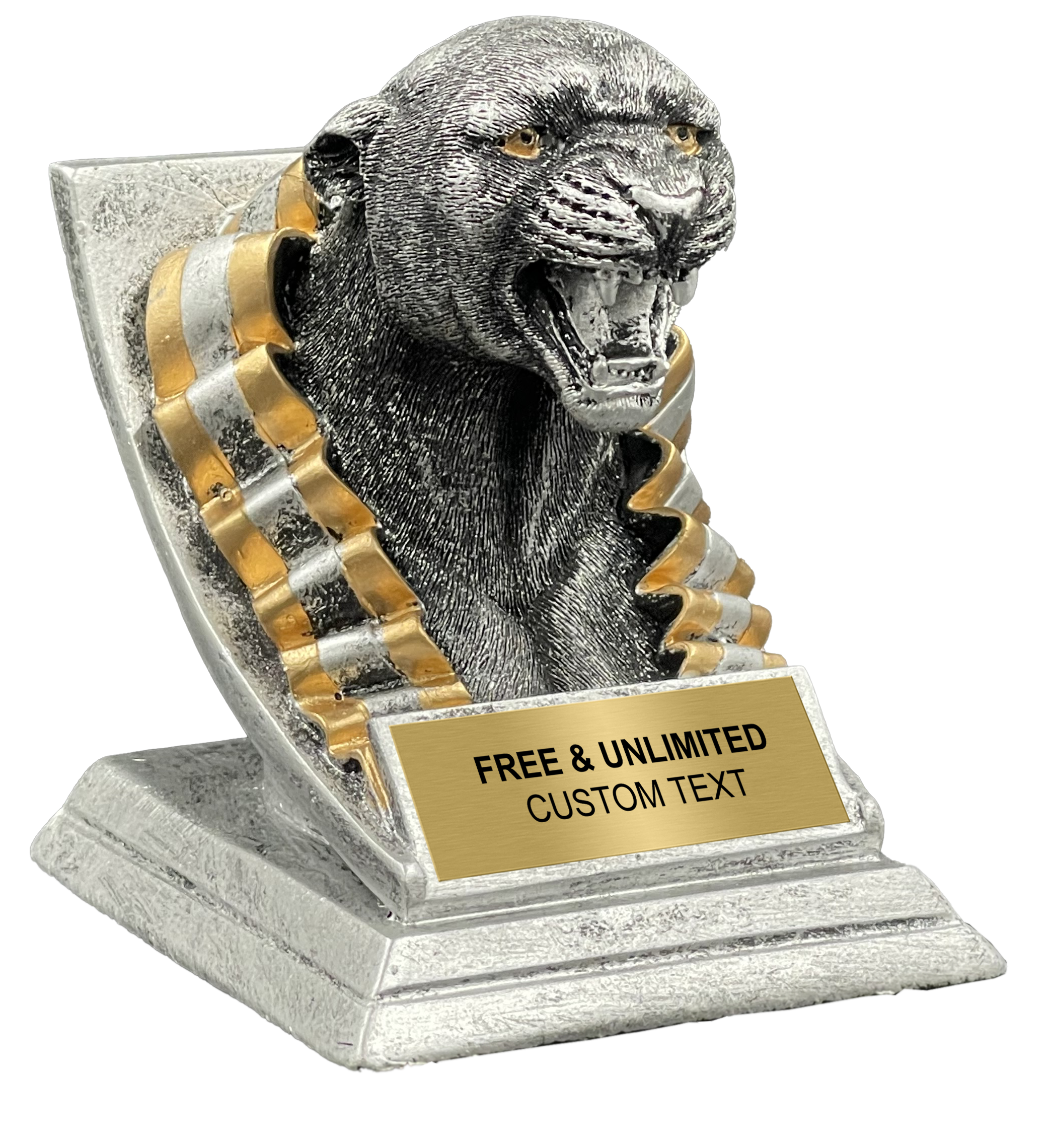 Panther Spirit Mascot Trophy Custom