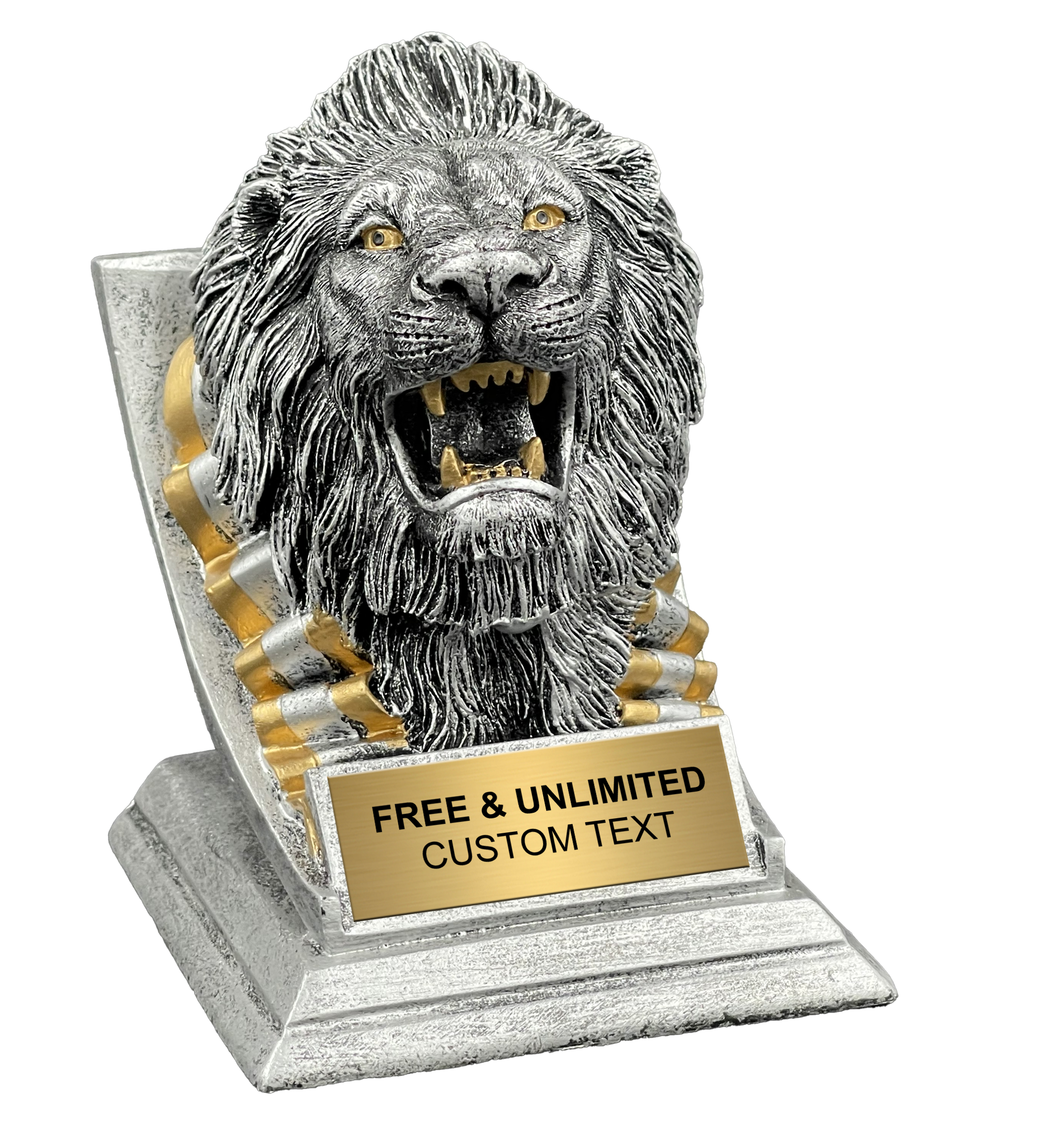 Custom Lion Spirit Mascot Trophy