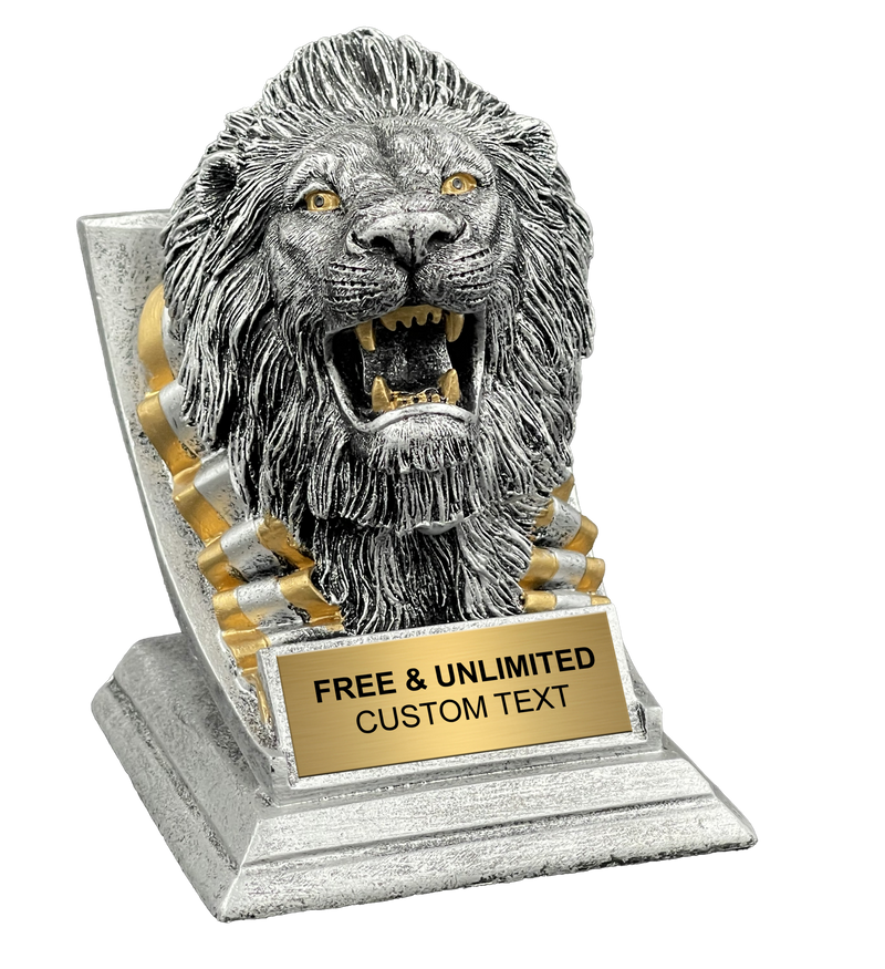 Custom Lion Spirit Mascot Trophy