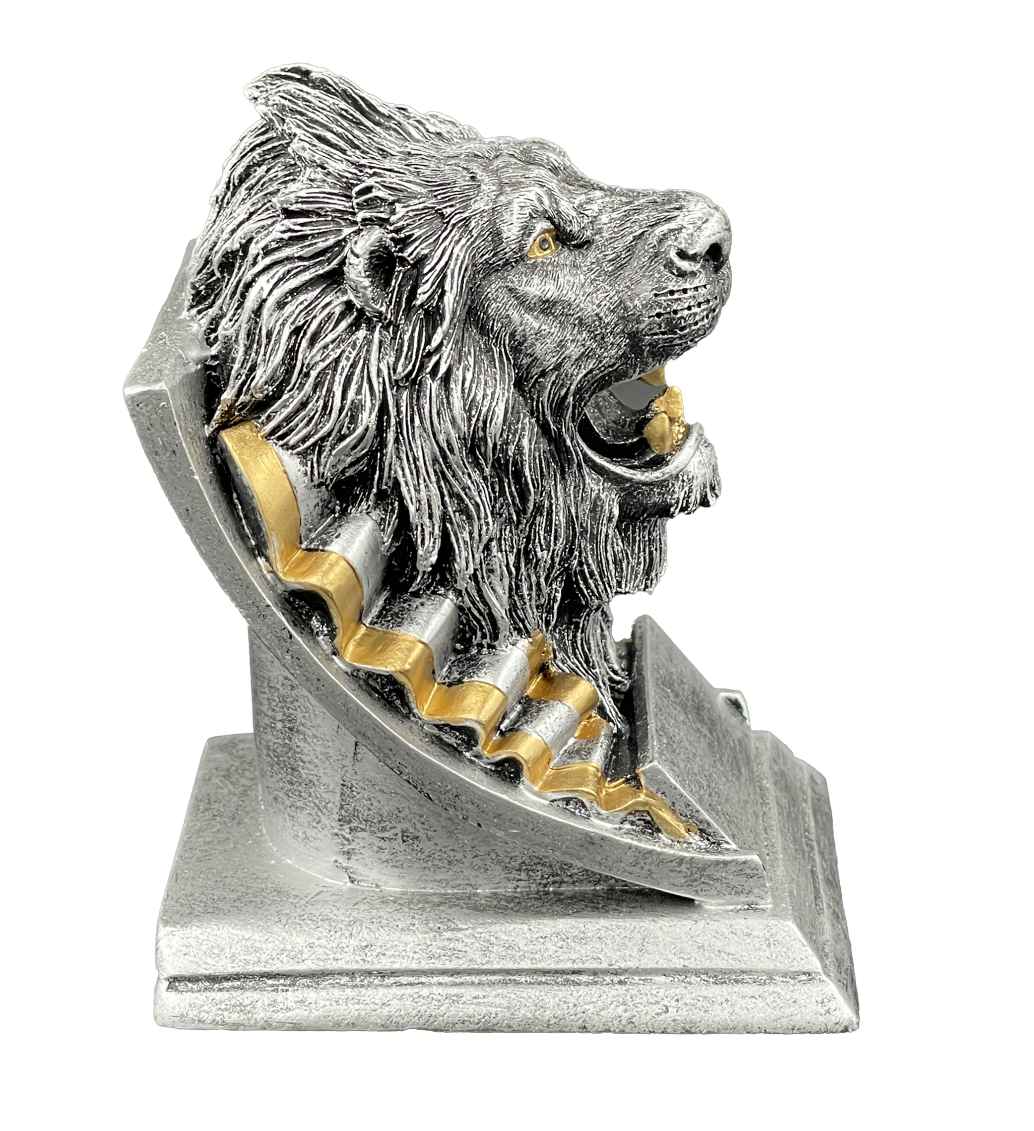 Lion Spirit Mascot Trophy Side