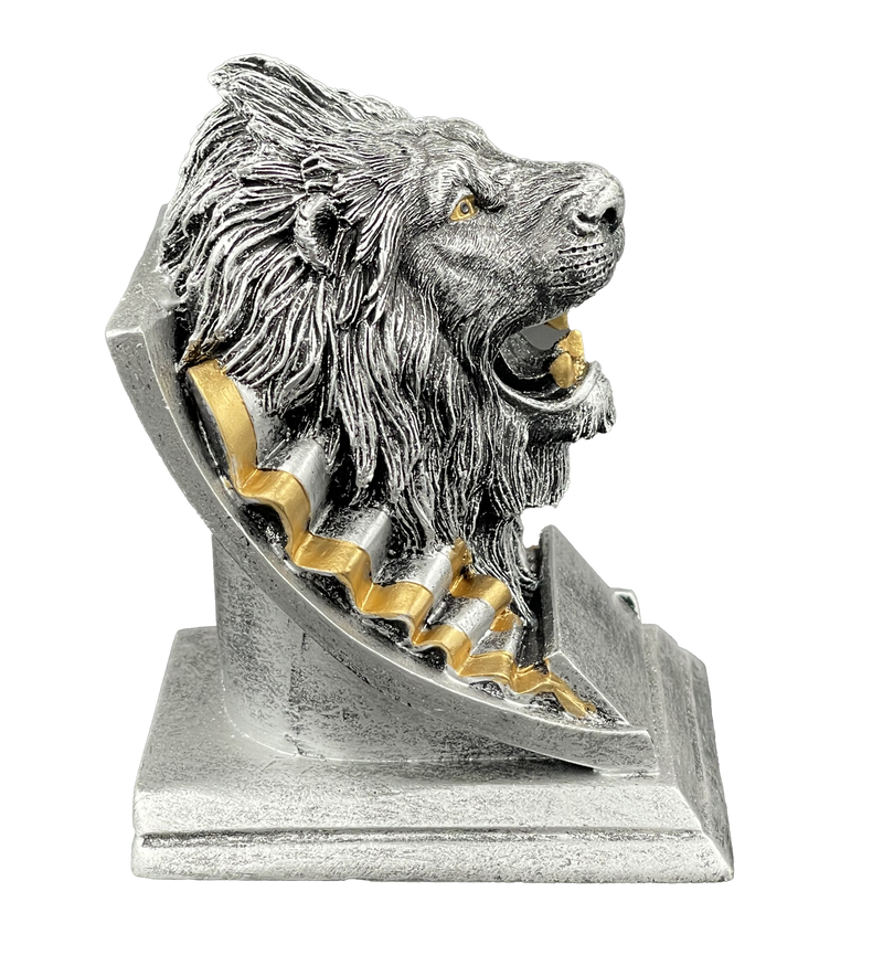 Lion Spirit Mascot Trophy Side