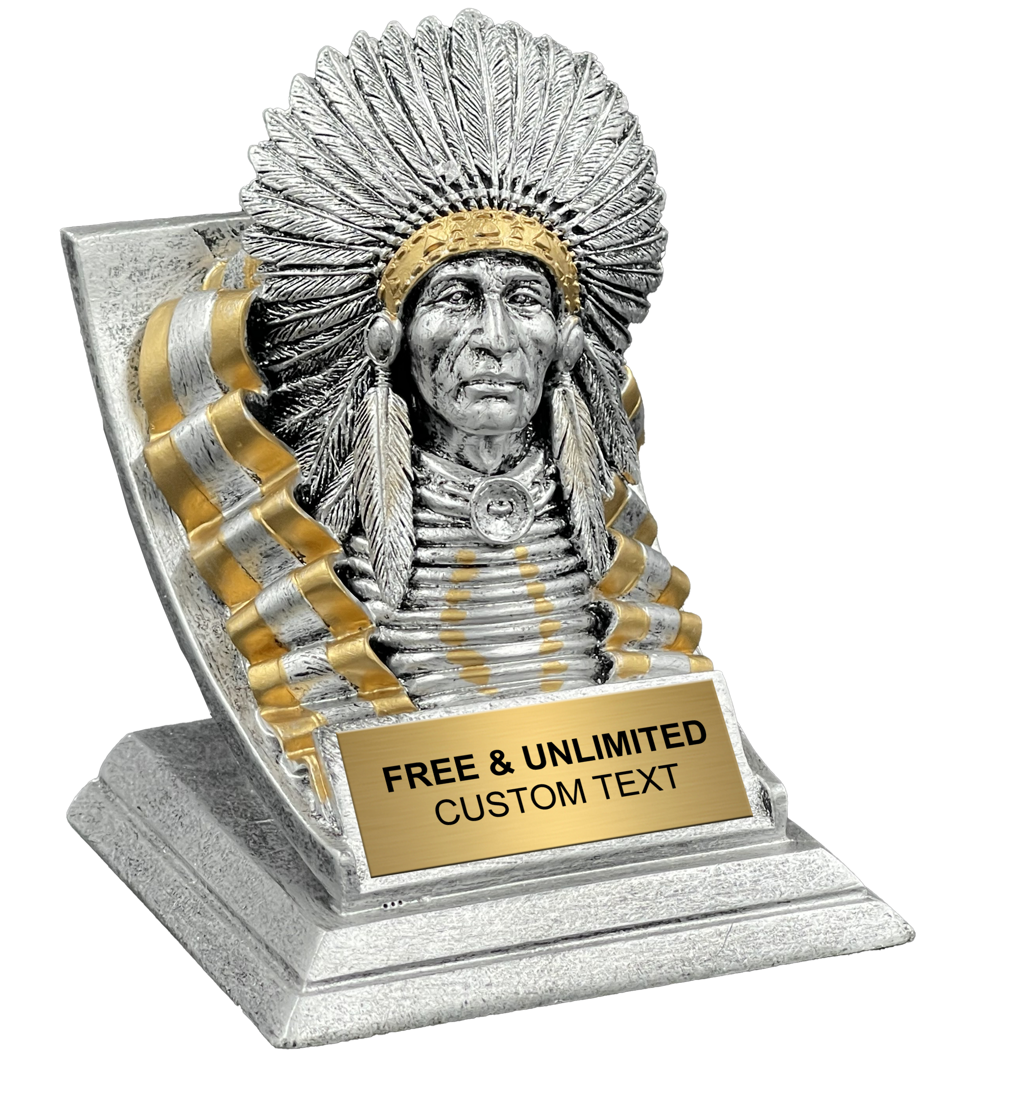 Custom Indian Spirit Mascot Trophy