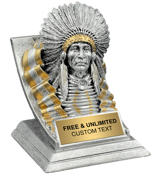 Indian Spirit Mascot Trophy