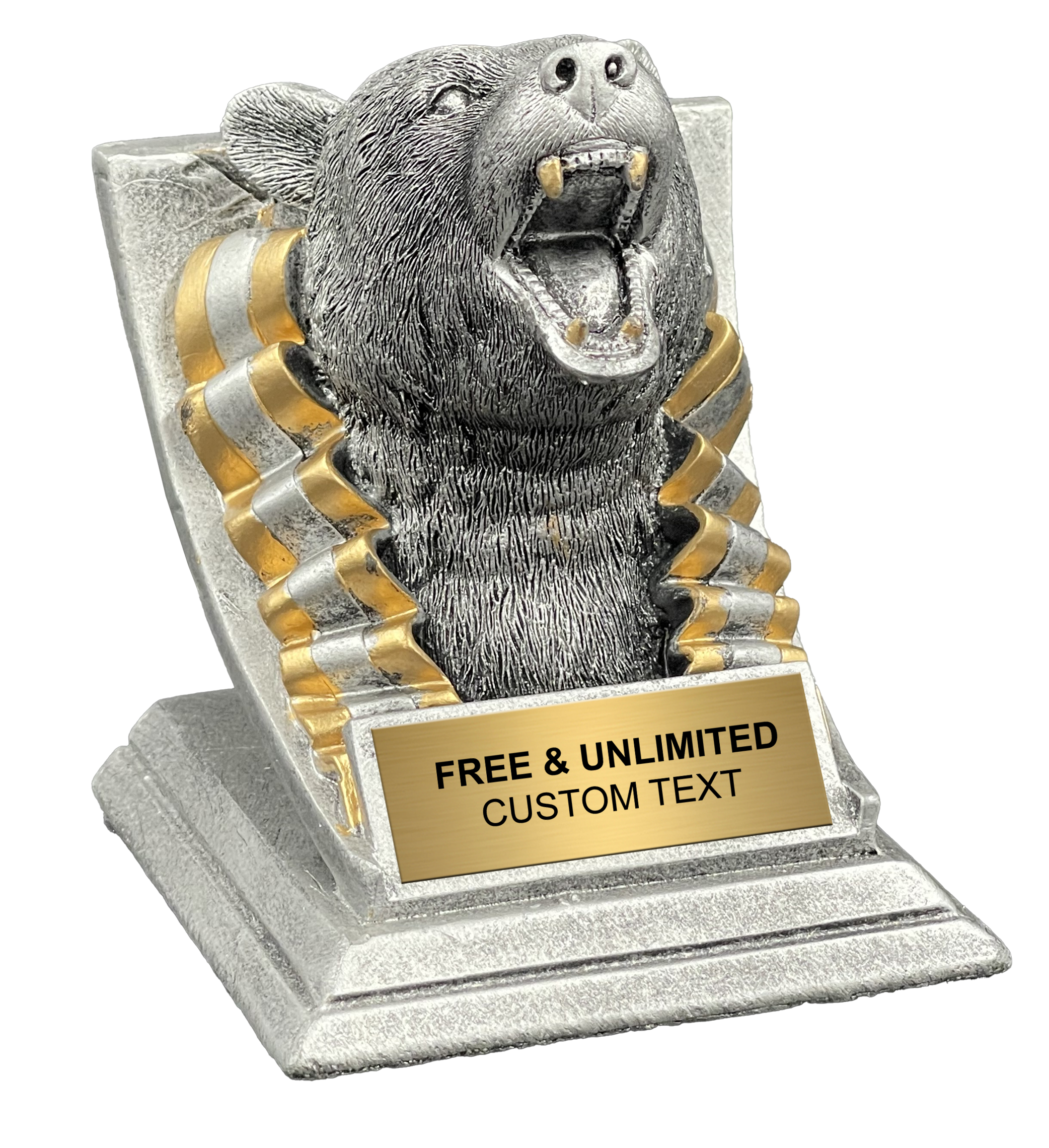  Custom Bear Spirit Mascot Trophy