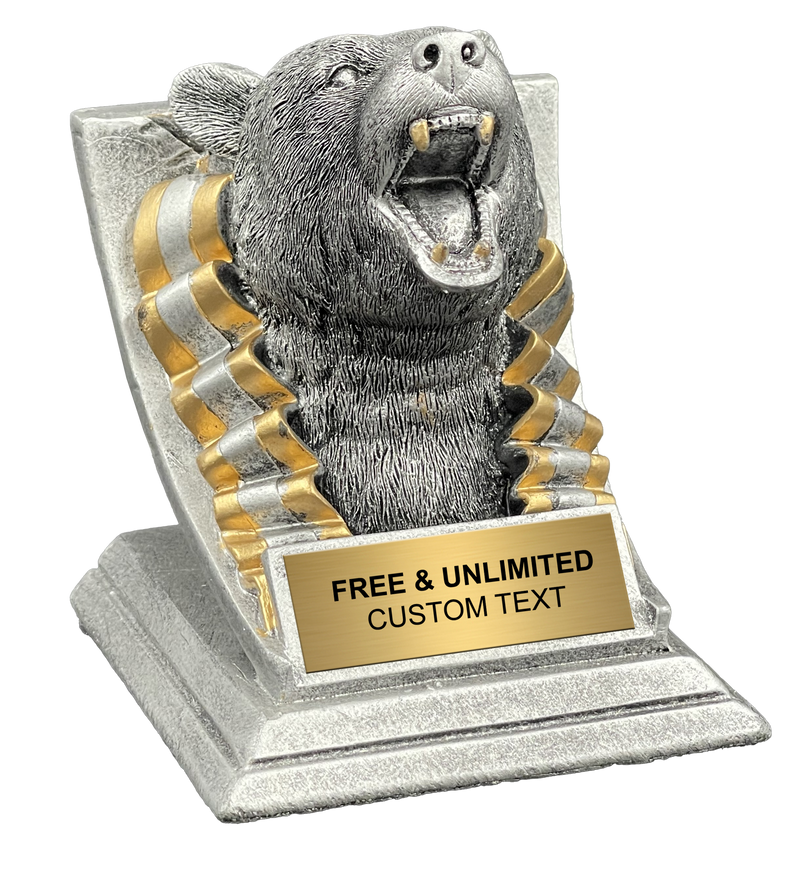  Custom Bear Spirit Mascot Trophy