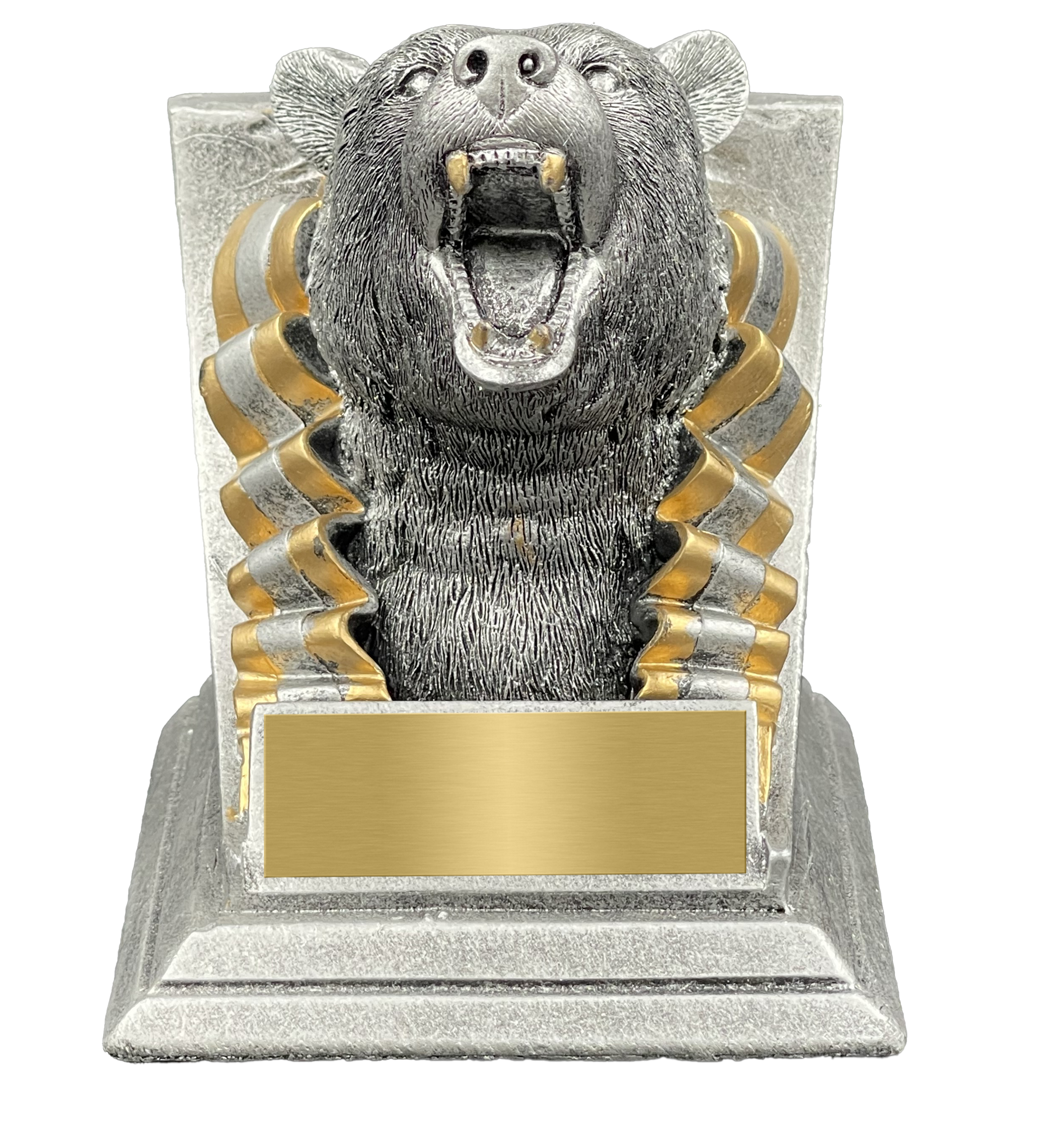 Bear Spirit Mascot Trophy Front