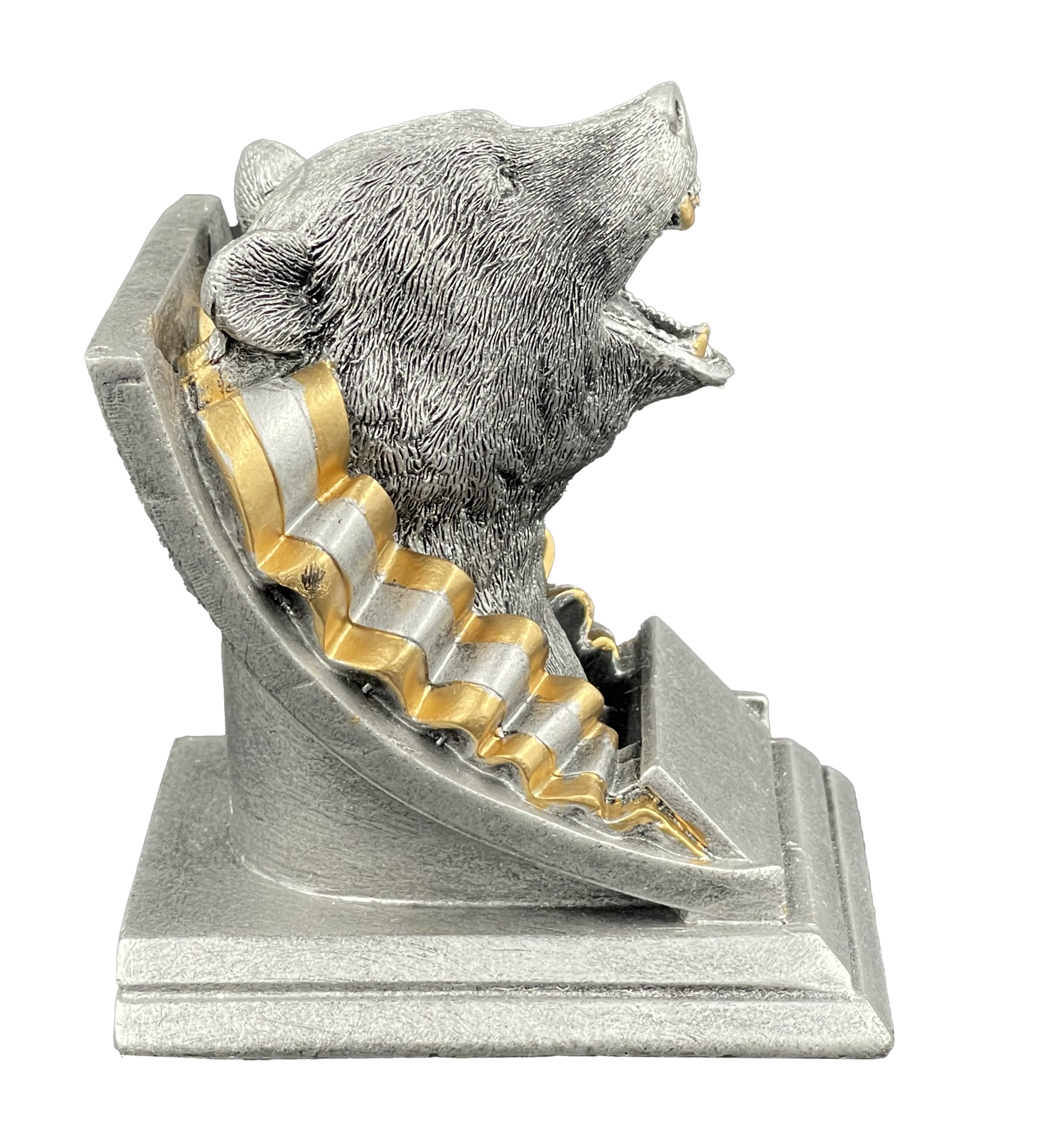 Bear Spirit Mascot Trophy Side