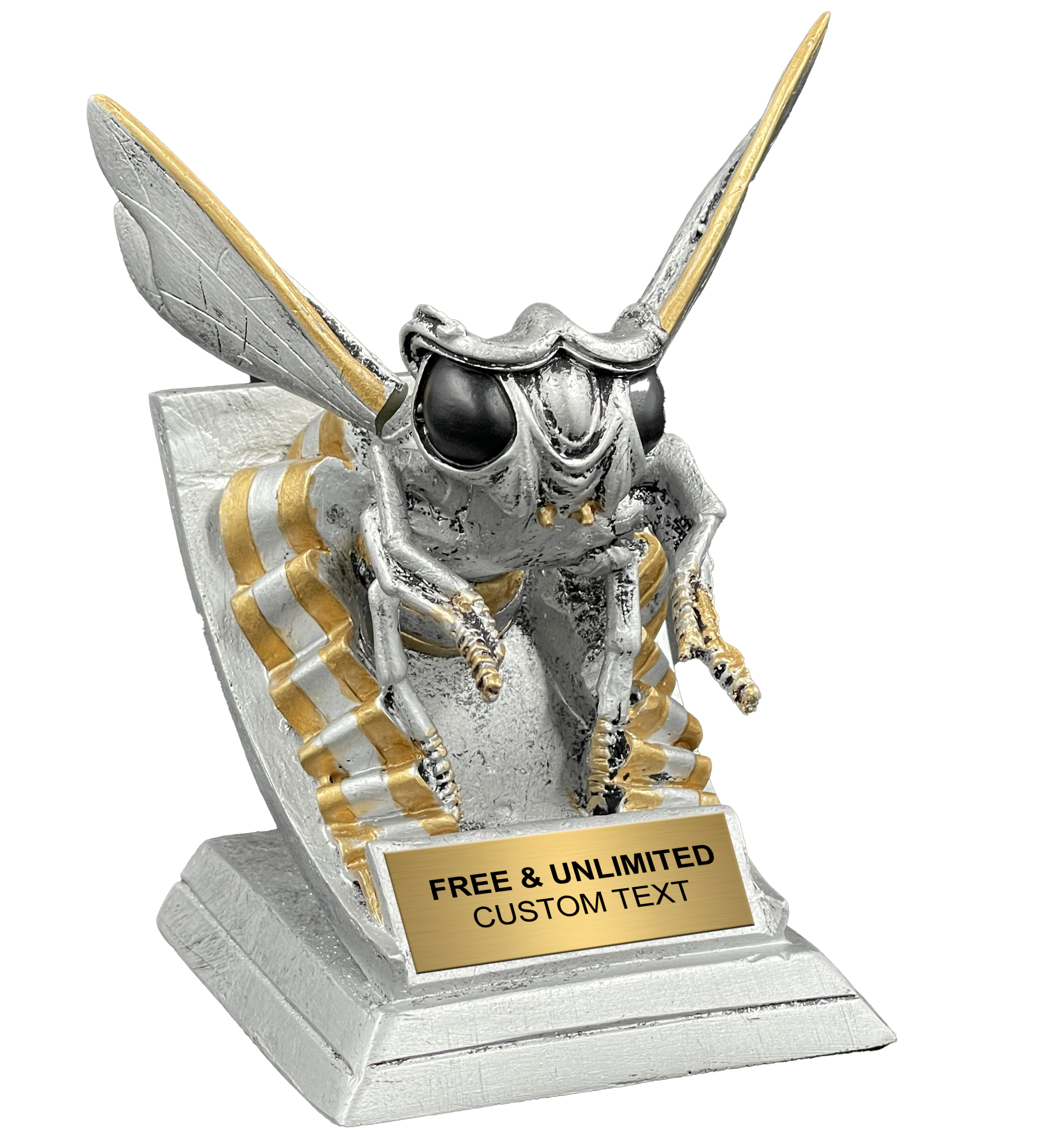 Custom Hornet Spirit Mascot Trophy