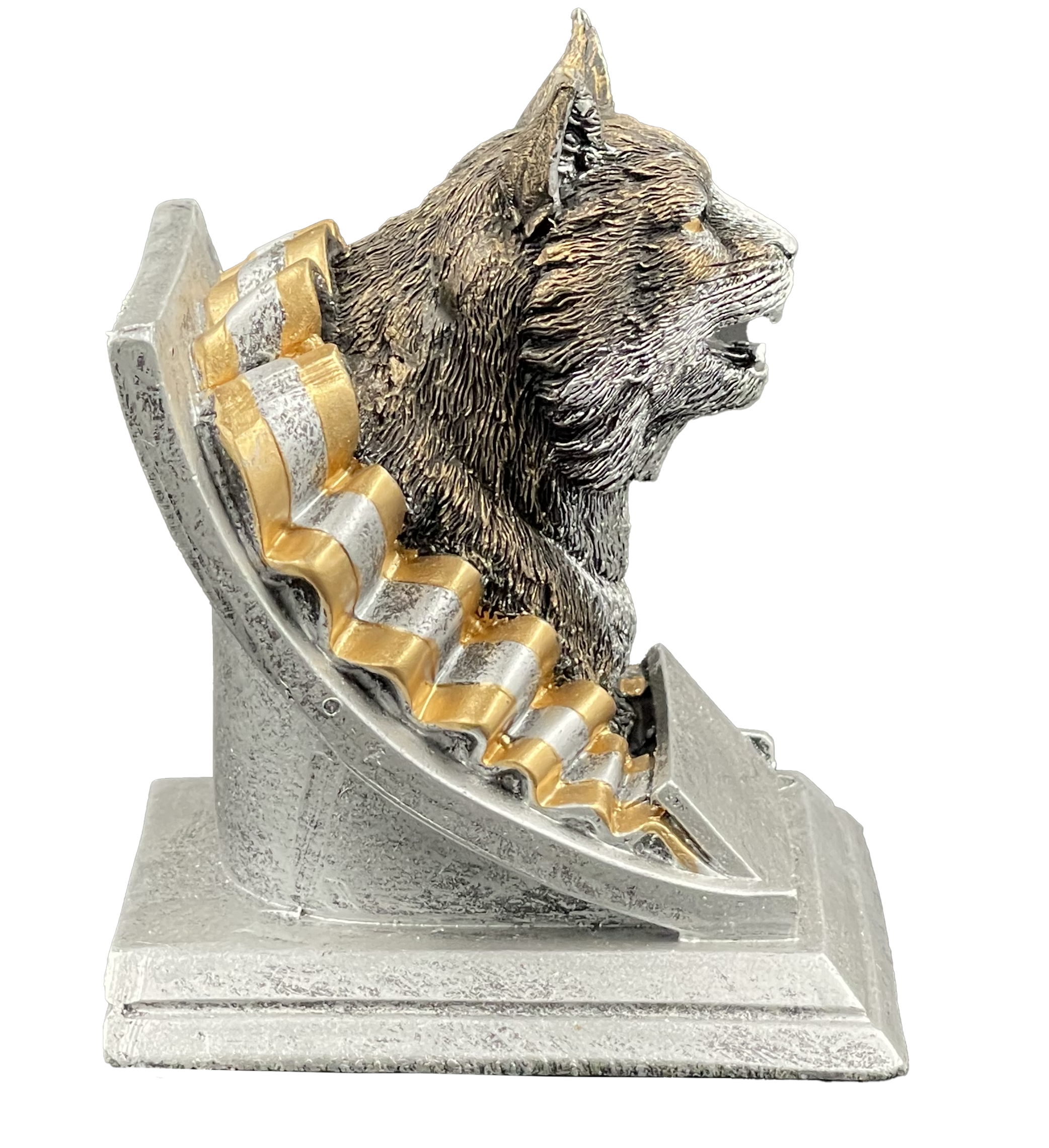 Bobcat Spirit Mascot Trophy Side