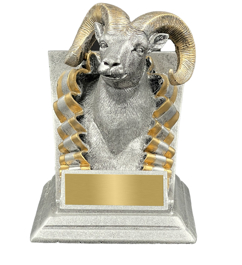 Ram Spirit Mascot Trophy Front