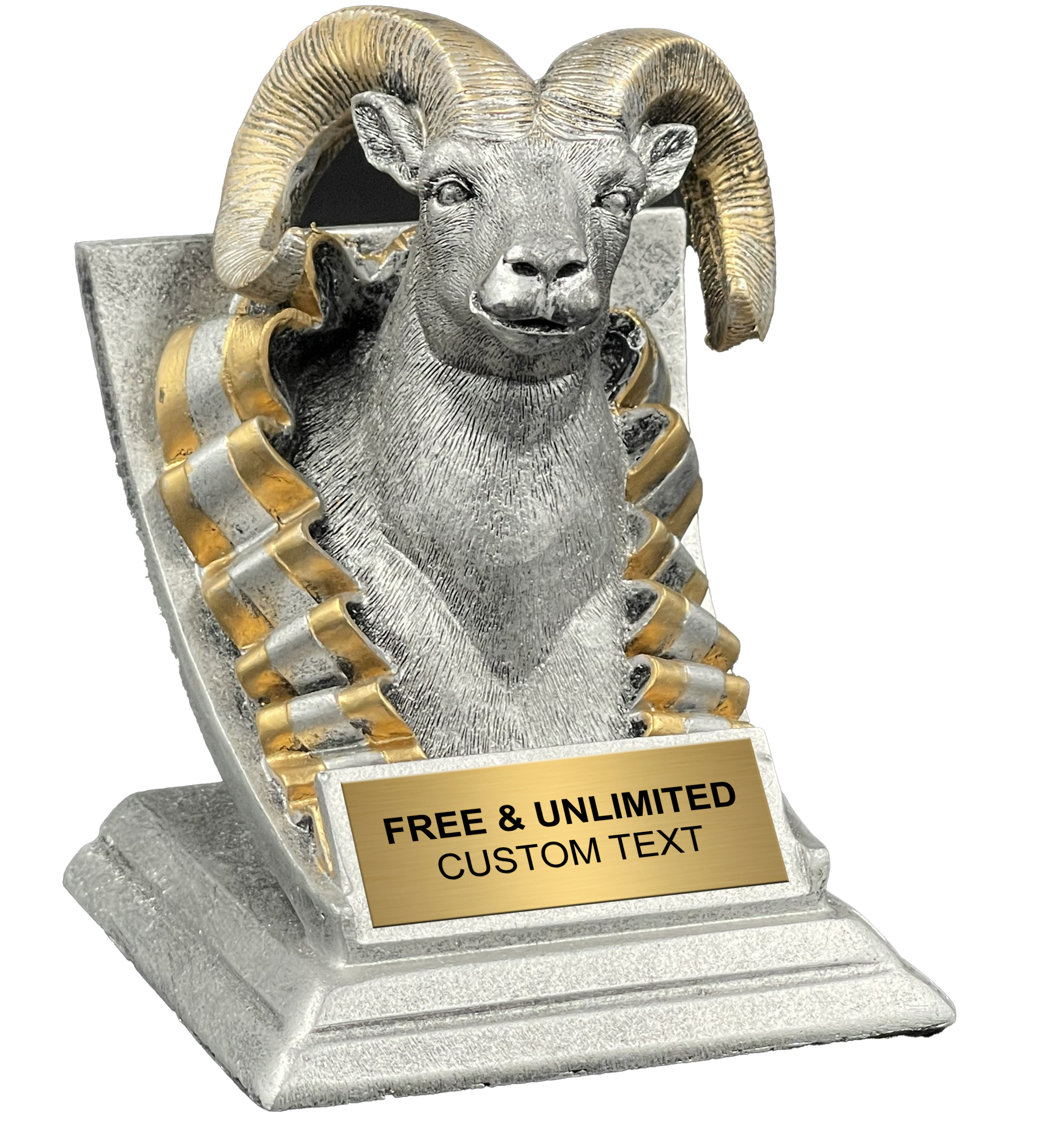 Custom Ram Spirit Mascot Trophy