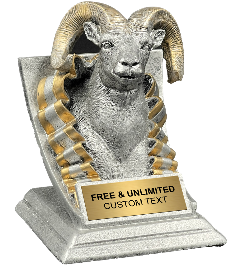 Custom Ram Spirit Mascot Trophy