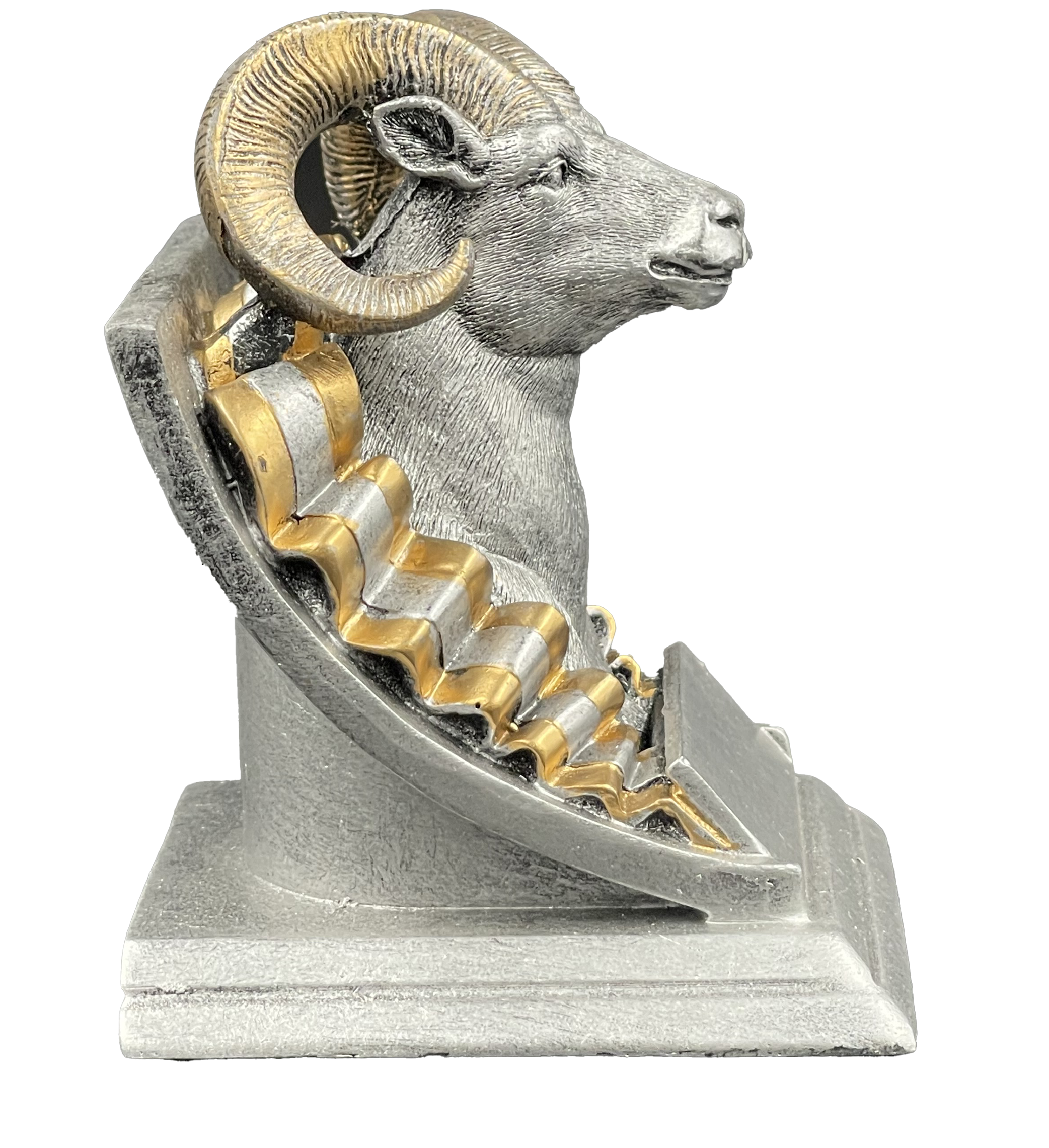 Ram Spirit Mascot Trophy Side