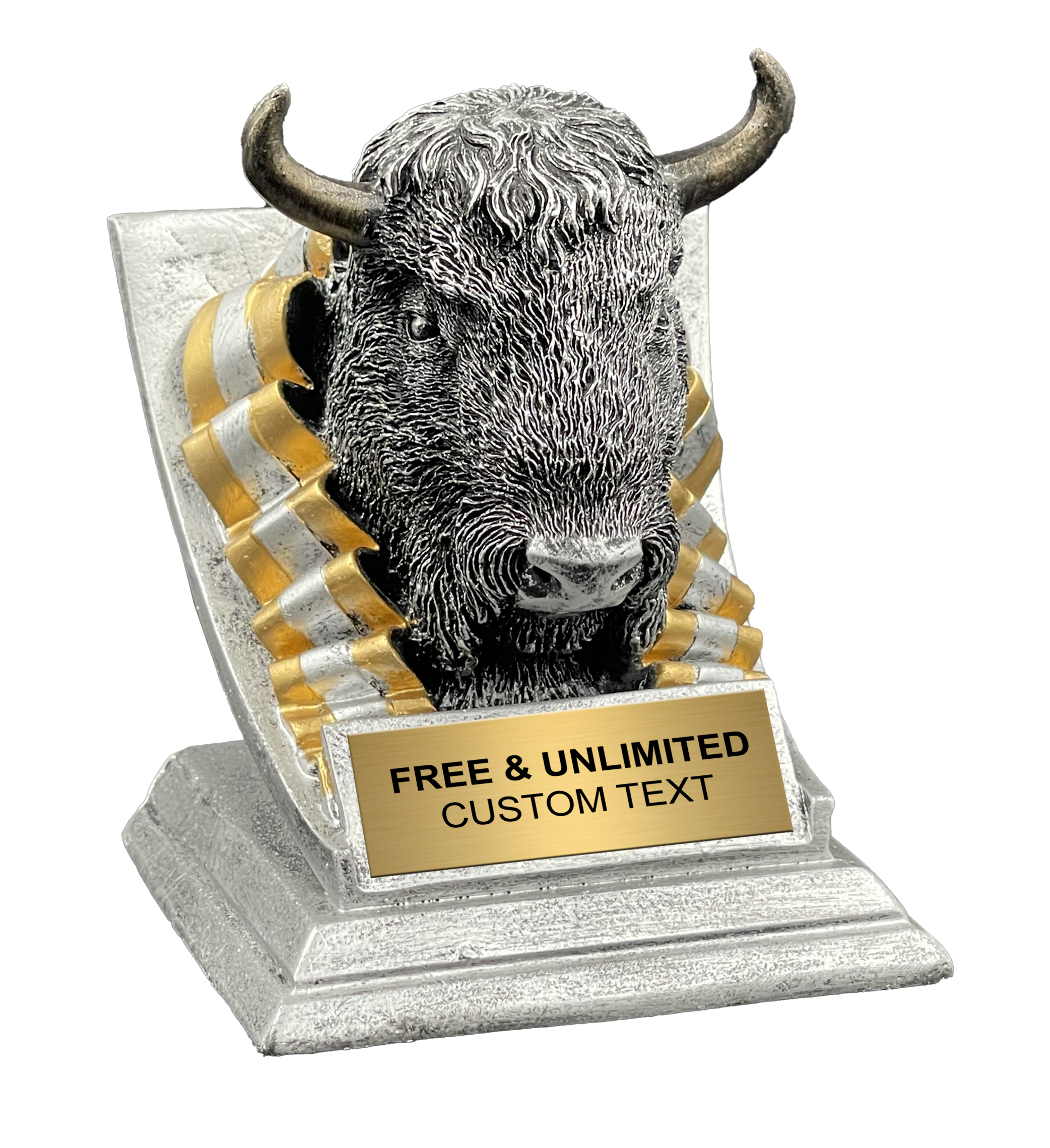 Custom Buffalo Spirit Mascot Trophy