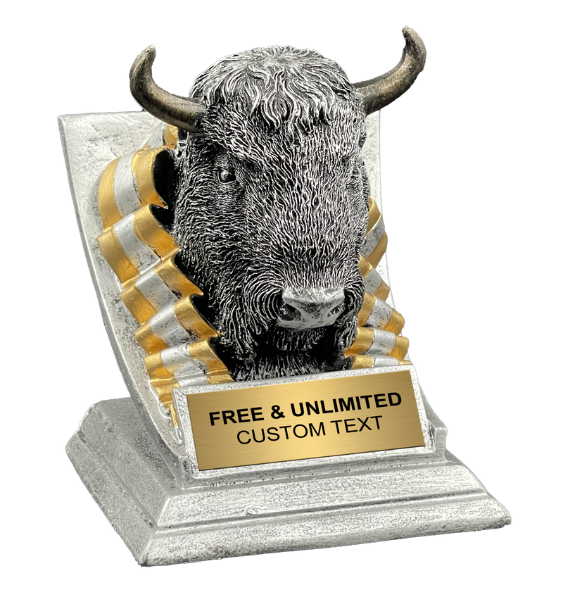 Custom Buffalo Spirit Mascot Trophy