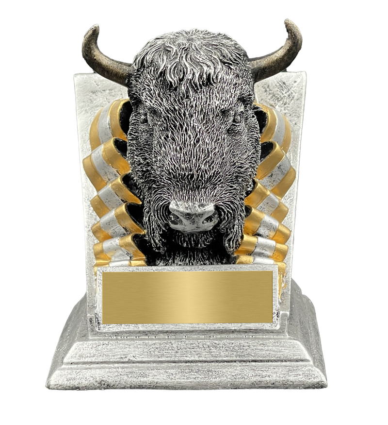 Buffalo Spirit Mascot Trophy Front