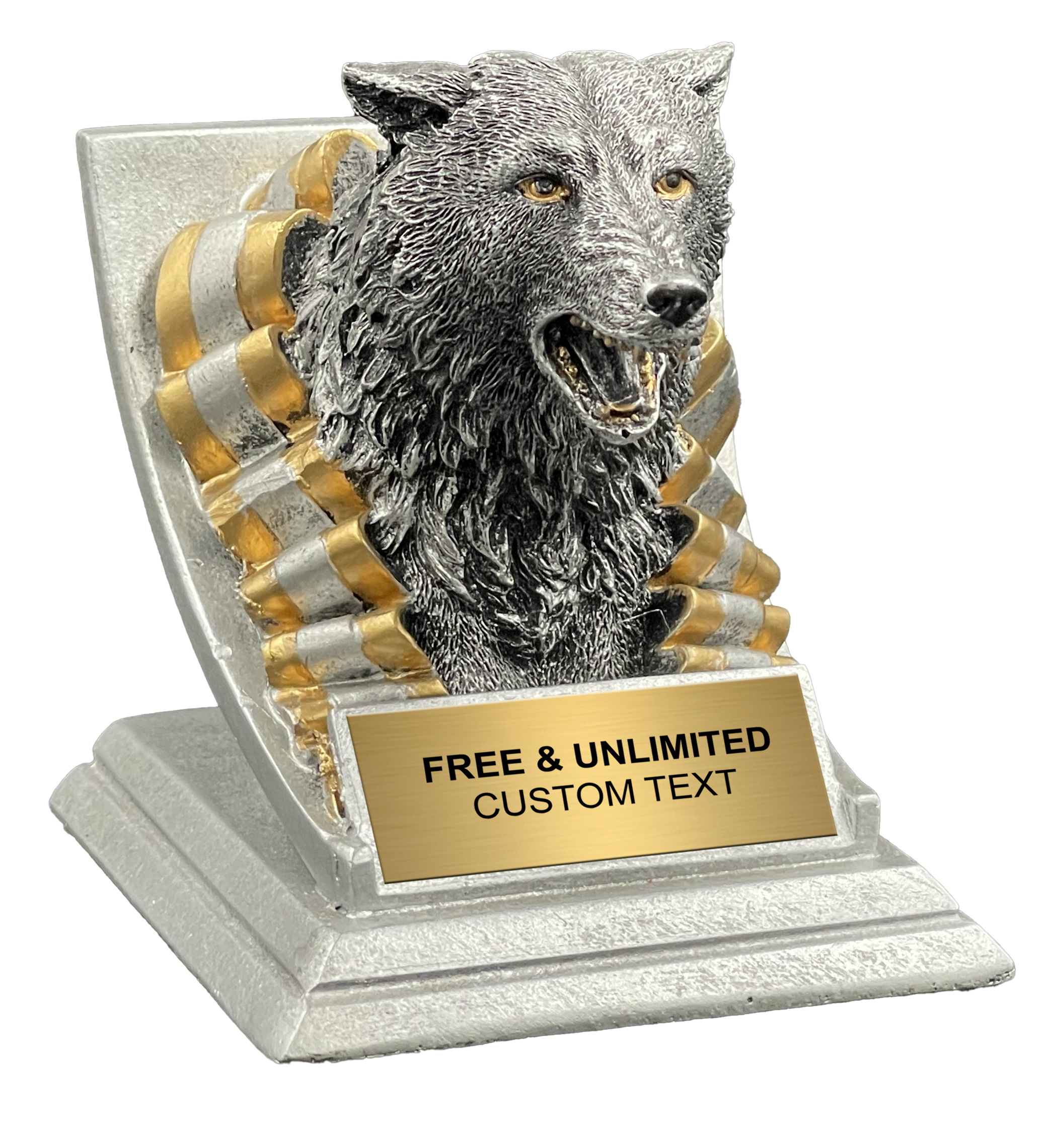 Wolf Spirit Mascot Trophy