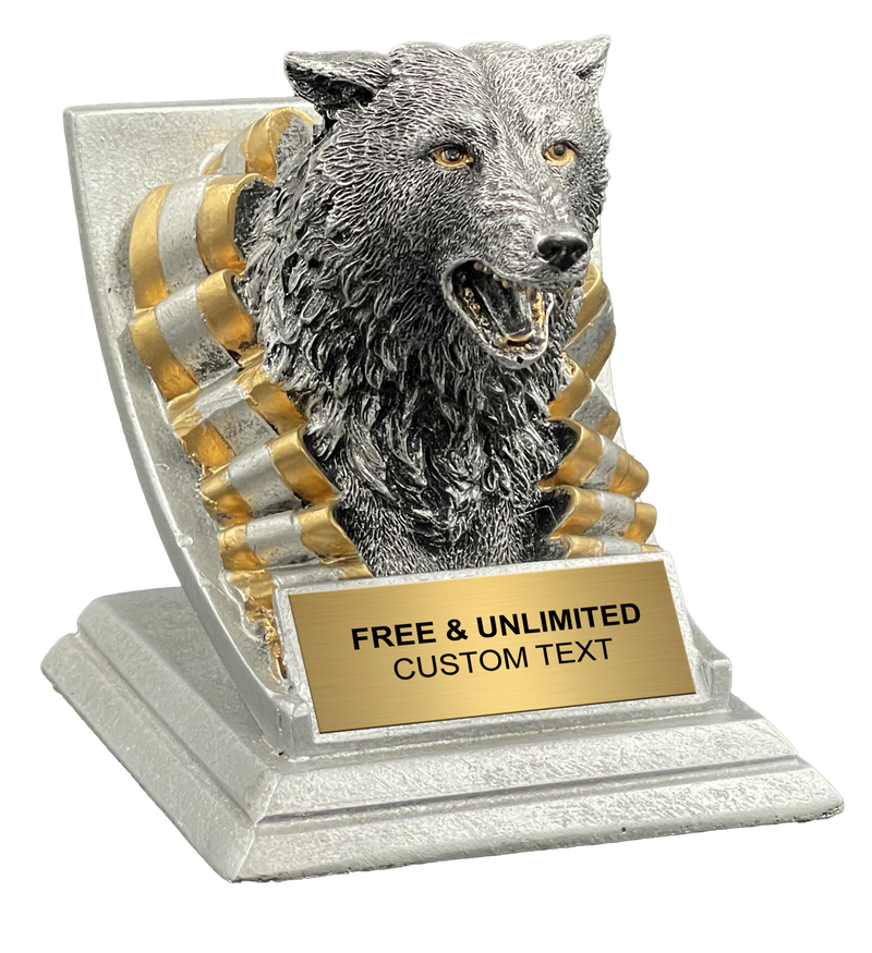 Wolf Spirit Mascot Trophy