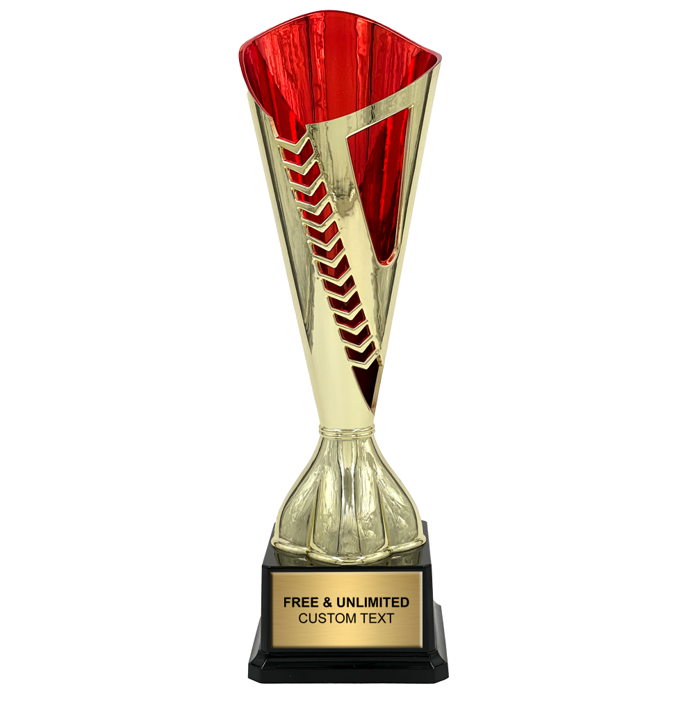  Red and Gold Deco Custom Cup Trophy