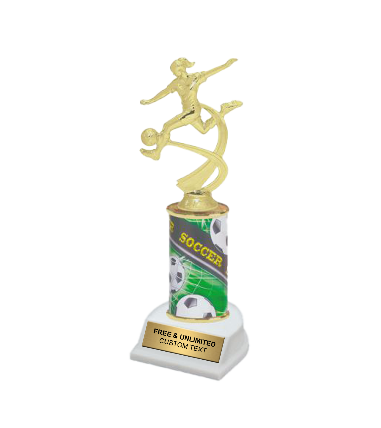 Motion Soccer Column Trophy - Female