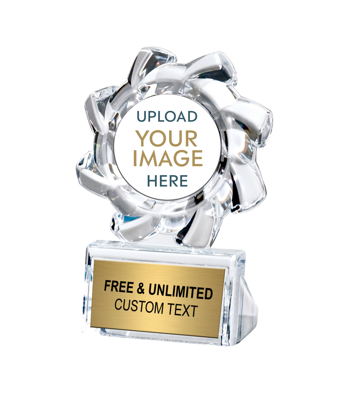 Acrylite Sunflower Custom Insert Trophy