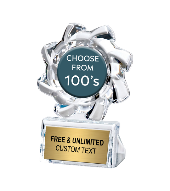 Acrylite Sunflower Insert Trophy