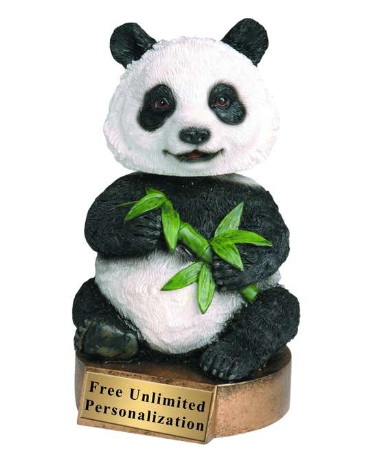 Panda Bobblehead Mascot Trophy