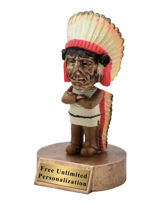 Indian Bobblehead Mascot Trophy