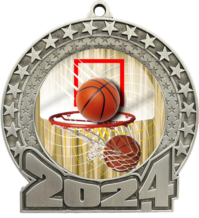 2024 Basketball Insert Medal
