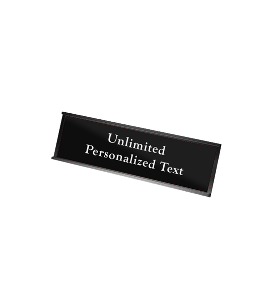 Black Wall Mounted Name Plate Holder