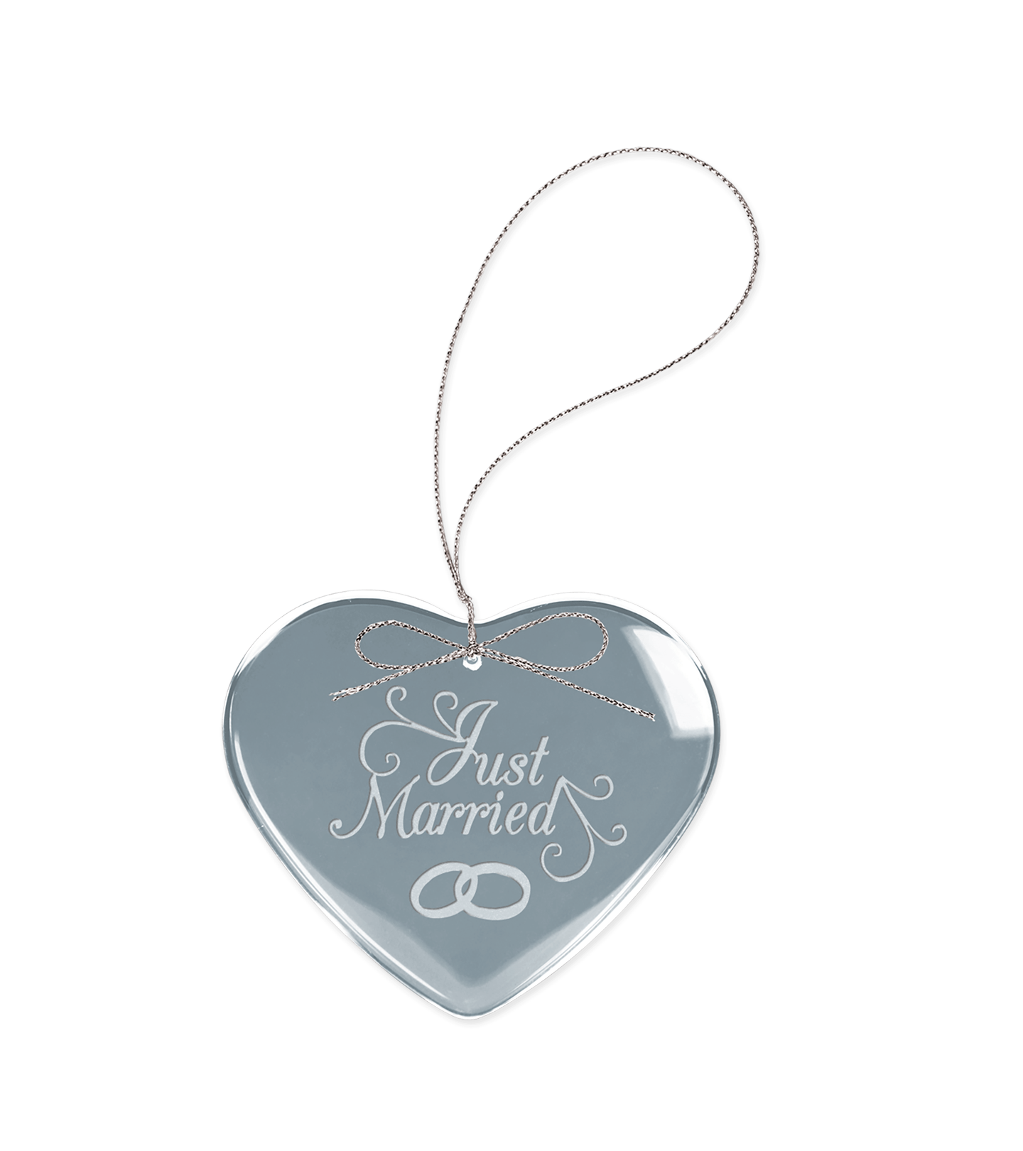 Custom Clear Octagon Glass Ornament