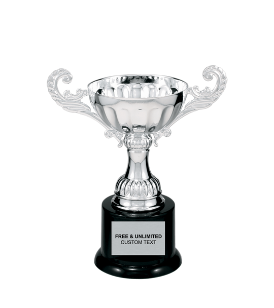 Elegant Silver Metal Cup Trophy