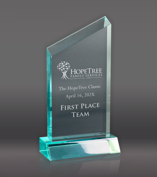 Wedge Acrylic Award - Jade