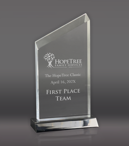 Wedge Acrylic Award - Clear