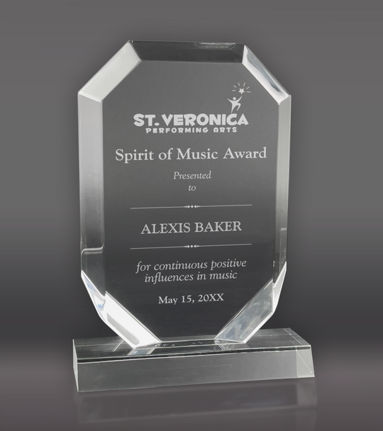 Laser Engraved Jewel Acrylic Award