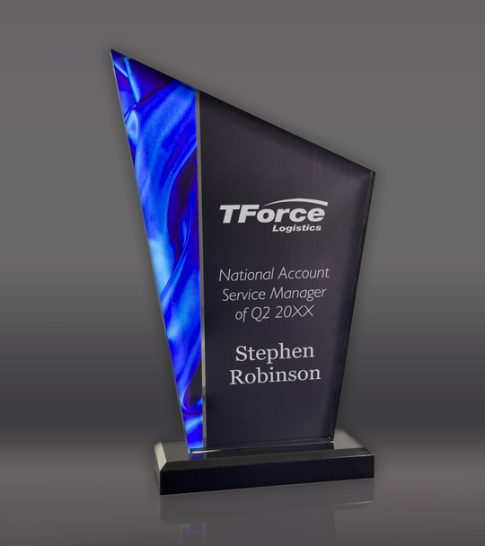 Blue Deco Peak Acrylic Award