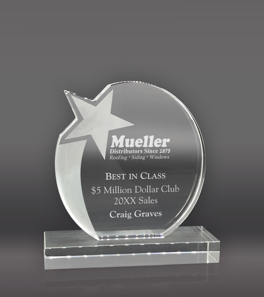 Shooting Star Circle Crystal