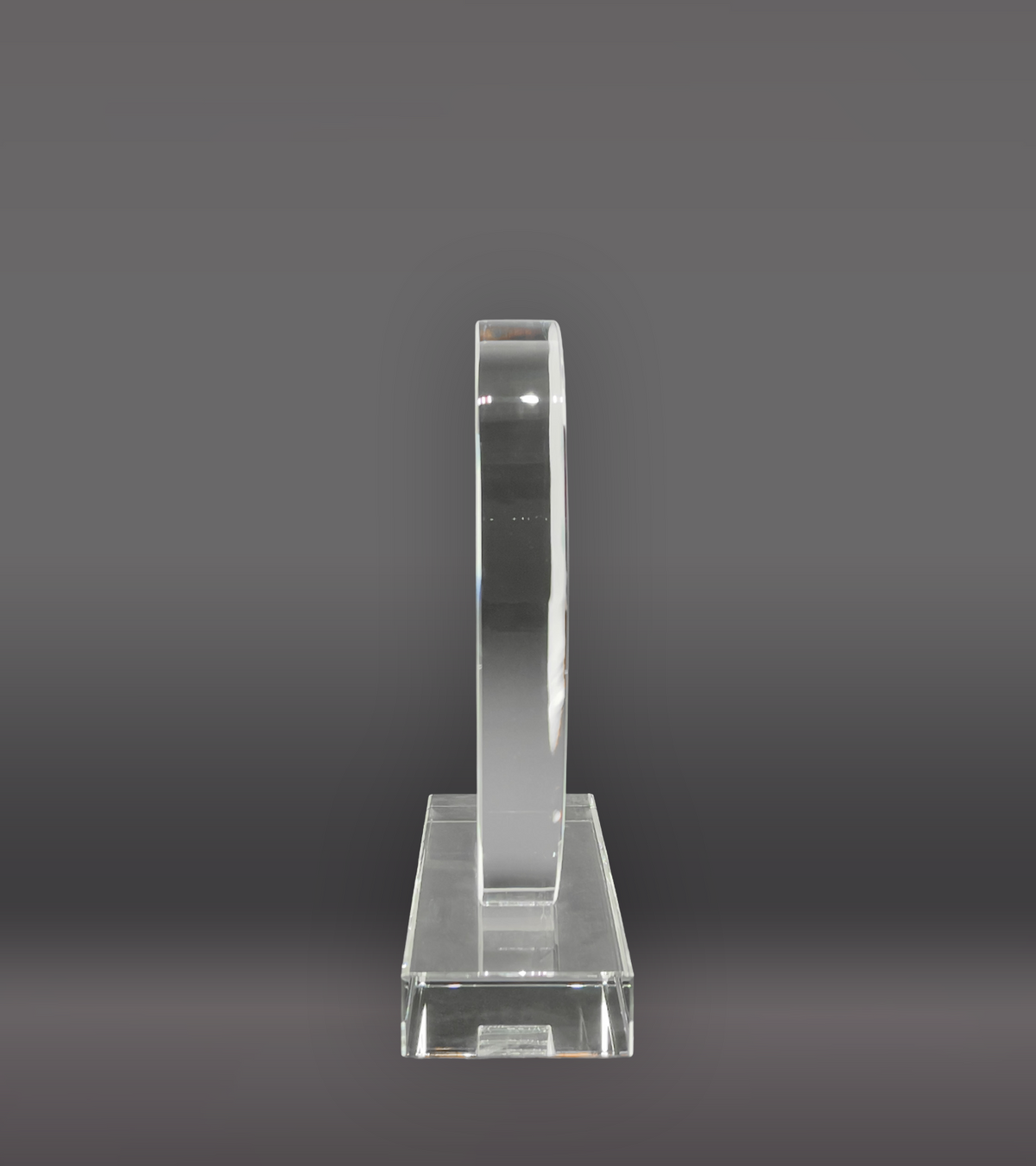Shooting Star Circle Crystal Side