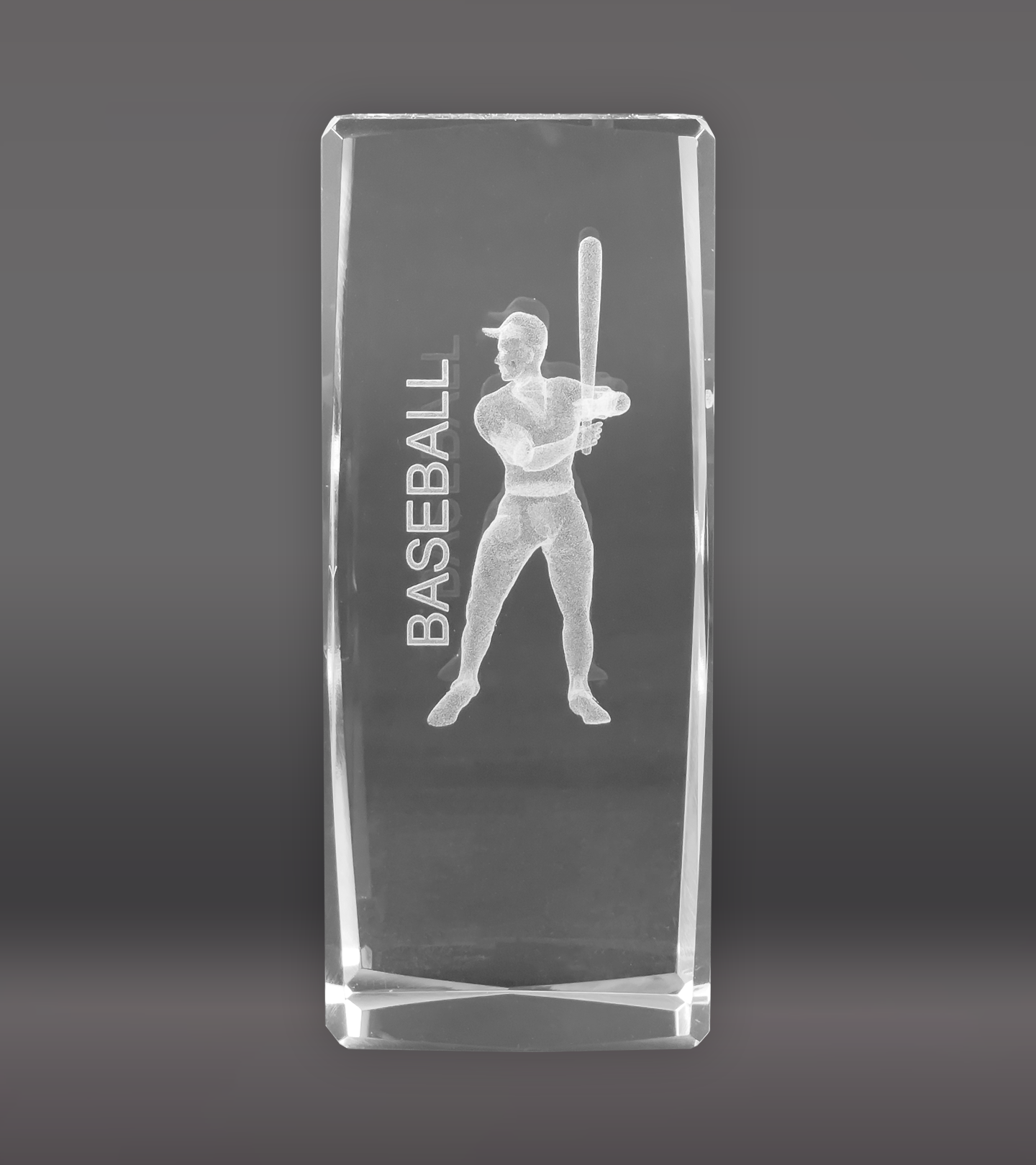 3D Baseball Sports Crystal